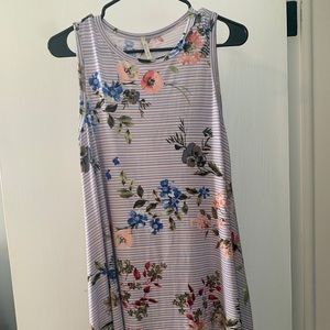 Floral Striped Dress